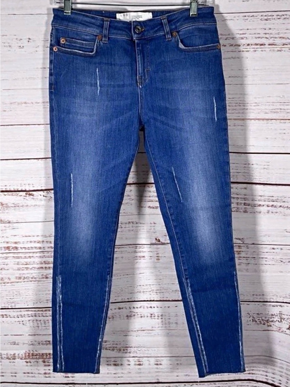 IRO Women's Skinny Mid Rise Blue Denim Jeans 5-Pocket, NWT Size 29 Retail $345